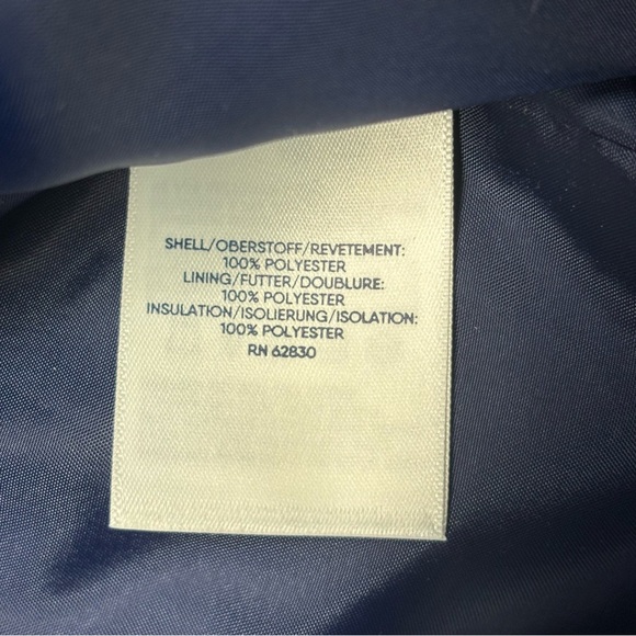 NWT Lands End Feather Free Insulated Jacket Size Womens 3XL Navy Blue Full Zip - Picture 8 of 9